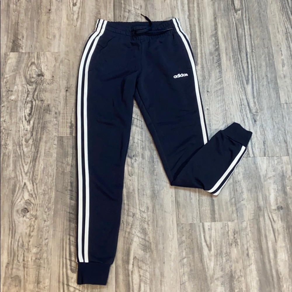 Navy blue Adidas joggers